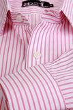 Pink & White Striped Formal Shirt