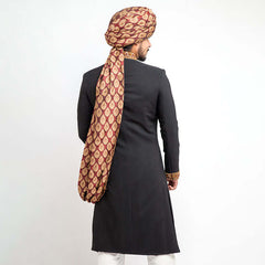 Black Jewel Form Fitted Sherwani