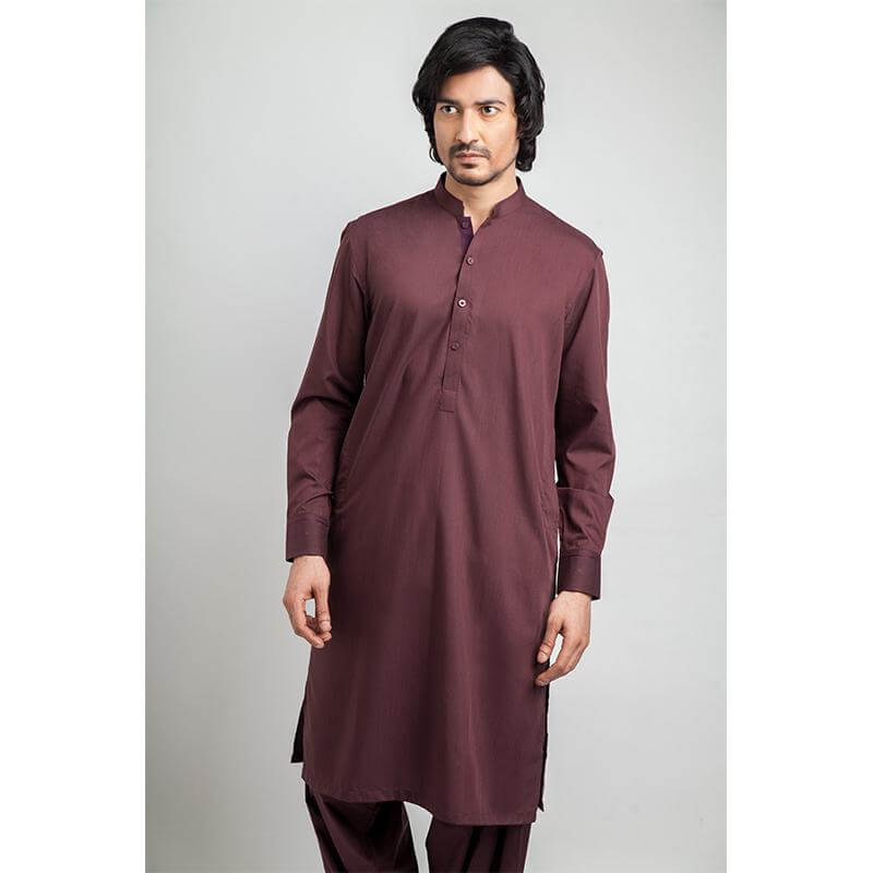 Majestic Mahogany Shalwar Kameez