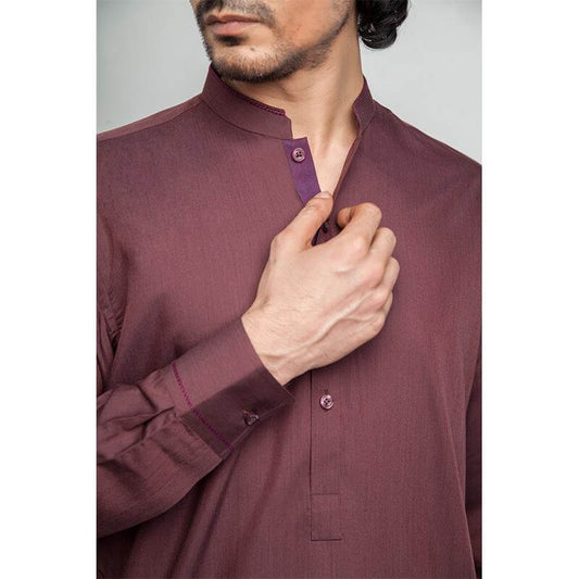 Majestic Mahogany Shalwar Kameez