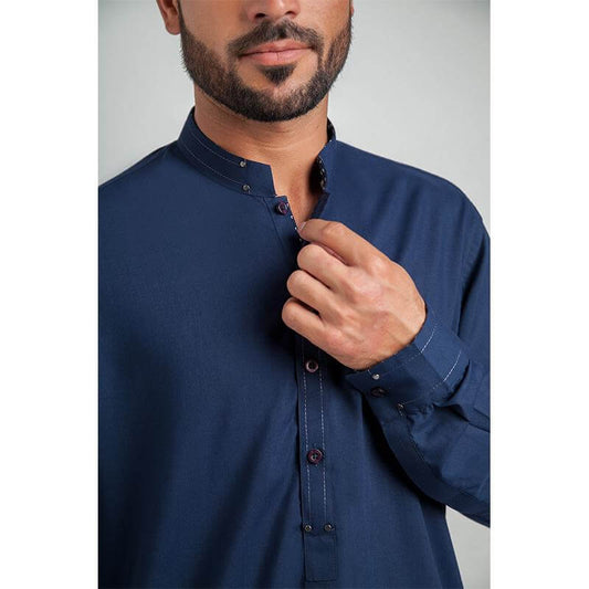 Midnight Blue Designer Shalwar Kameez