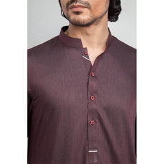 Blood Maroon Kurta and Pyjama Set