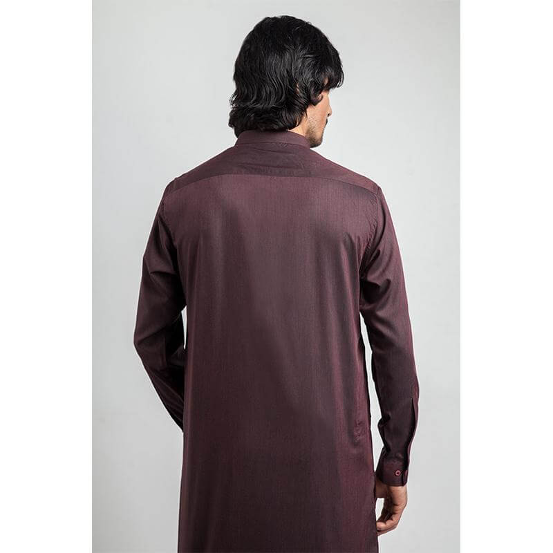 Blood Maroon Kurta and Pyjama Set