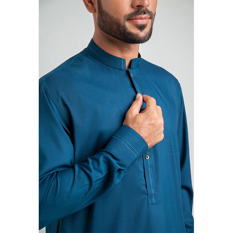 Royal Blue Designer Men's Shalwar Kameez