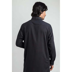 Double Collar Black -Formal Shalwar Kameez