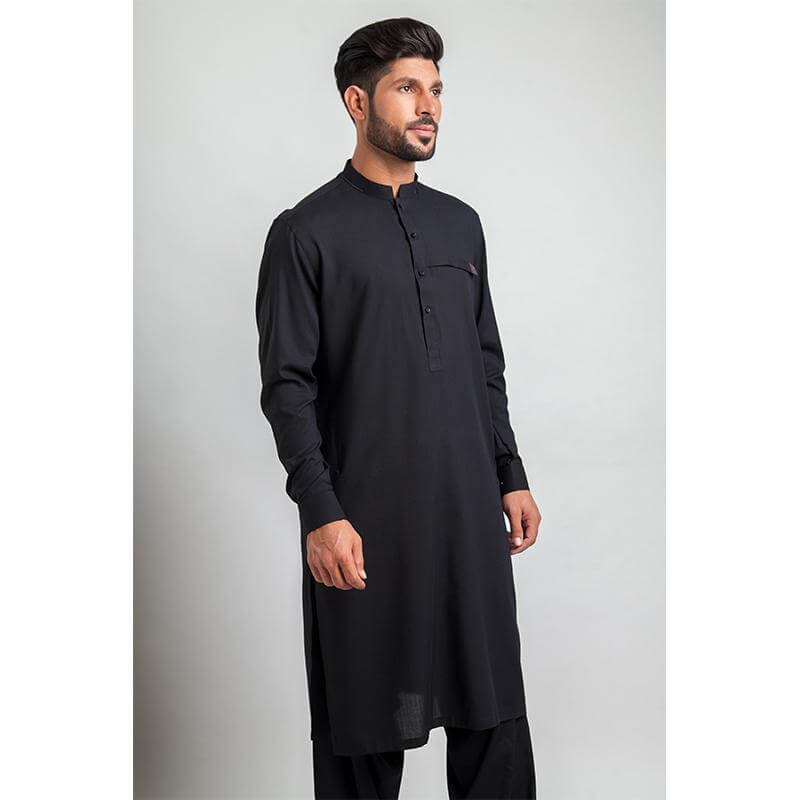 Edgy Black Shalwar Kameez