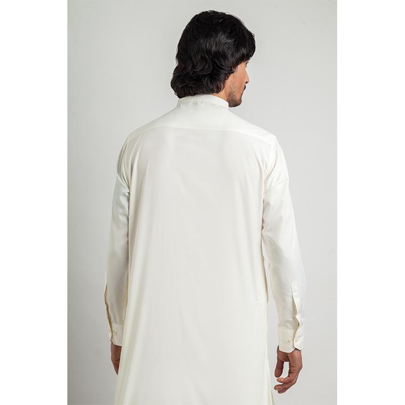 Off-White Persian Embroidered Shalwar Kameez