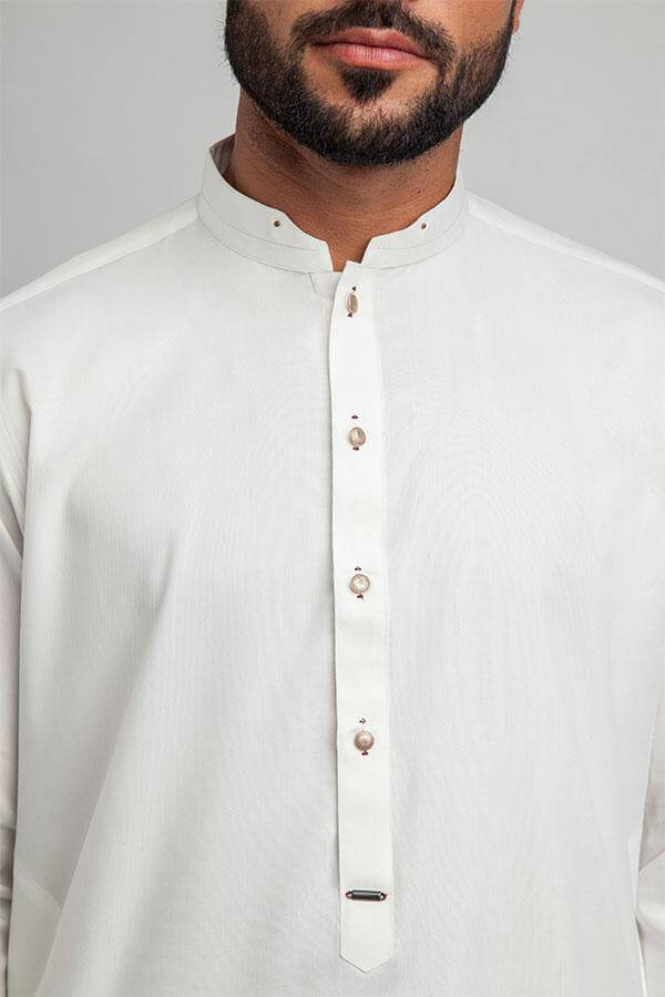 White Shalwar Kameez For Men 