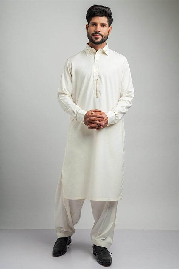 Ivory Designer Shalwar Kameez