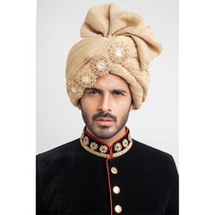 Jet Black Cocktail Velvet Form-Fitted Sherwani