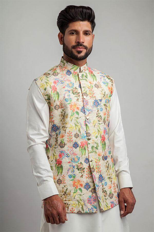 Waistcoat For Men in Multi Color 