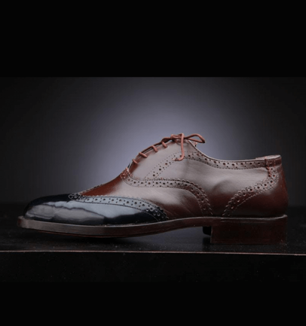 Brown & Black Wingtip Brogues