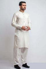 Refined Off-White Cotton Kurta