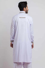 Elegant White Cotton Shalwar Kameez