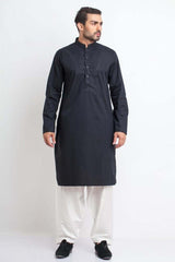 Elegant Black Cotton Kurta for Men