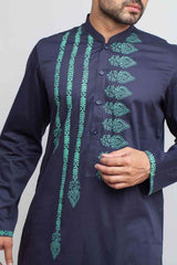 Lilac Blue Cotton Kurta