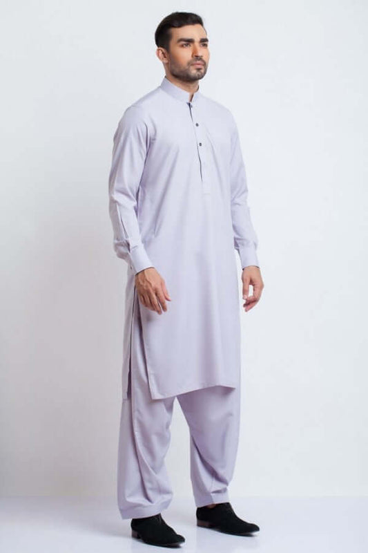 Light Lilac Embroidered Shalwar Kameez