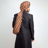 Jet Black Pure Jamavar Silk Form-Fitted Sherwani with intricate details and luxurious fabric